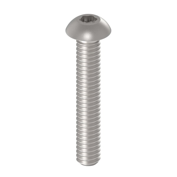 No. 8-32 x 1 in Torx Button Standard Machine Screw, Unfinished A286 Stainless Steel