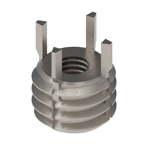 Key Locking Thread Insert, Heavy Wall, 4 Keys, No. 10-32 Int Thrd Sz, 7/16"-14 Ext Thrd Sz, PK10