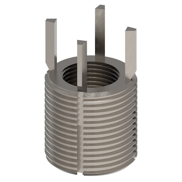 Key Locking Thread Insert, Heavy Wall, 4 Keys, M20-1.50 Int Thrd Sz, M30-2.00 Ext Thrd Sz, 10 PK