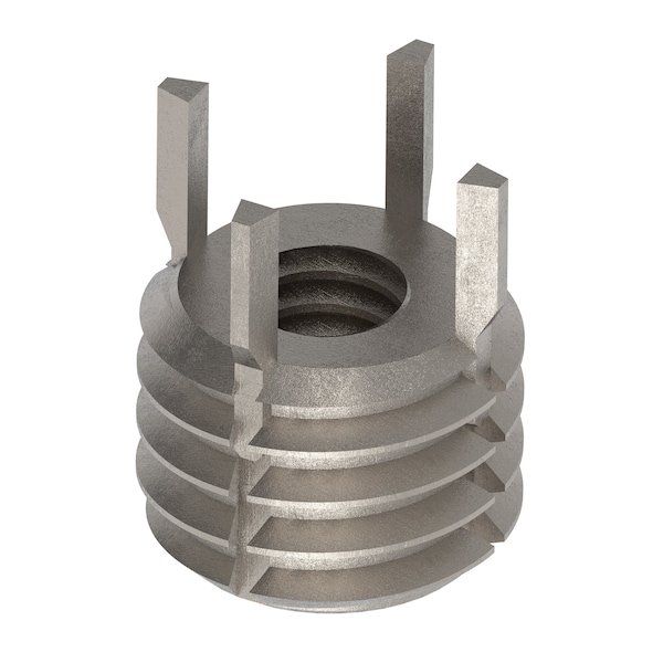 Key Locking Thread Insert, Extra Heavy Wall, 4 Keys, 1/4"-20 Int Thrd Sz, 1/2"-13 Ext Thrd Sz, 10 PK