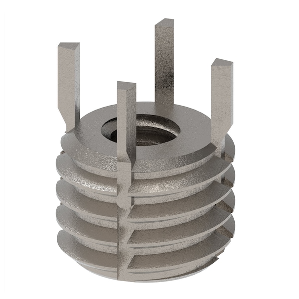 Key Locking Thread Insert, Extra Heavy Wall, 4 Keys, 1/4"-20 Int Thrd Sz, 1/2"-13 Ext Thrd Sz, 10 PK