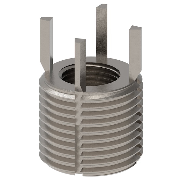 Key Locking Thread Insert, Extra Heavy Wall, 4 Keys, 5/8"-18 Int Thrd Sz, 1"-12 Ext Thrd Sz, 10 PK
