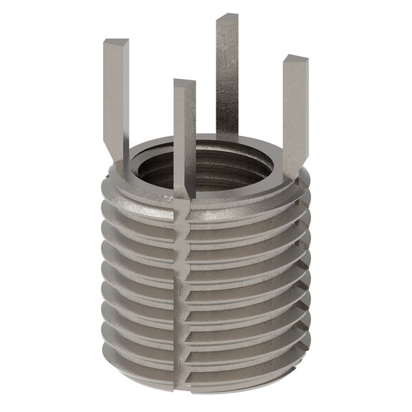 Key Locking Thread Insert, Heavy Wall, 4 Keys, 1/2"-20 Int Thrd Sz, 11/16"-11 Ext Thrd Sz, 10 PK