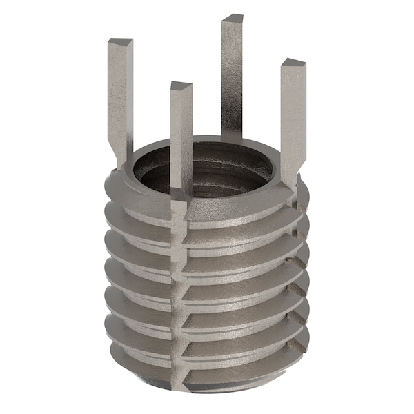 Key Locking Thread Insert, Thin Wall, 4 Keys, 7/16"-14 Int Thrd Sz, 9/16"-12 Ext Thrd Sz, 10 PK