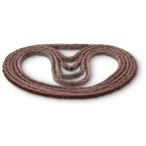 Sanding Belt, 1/4 in W, 20-1/2 in L, Fine