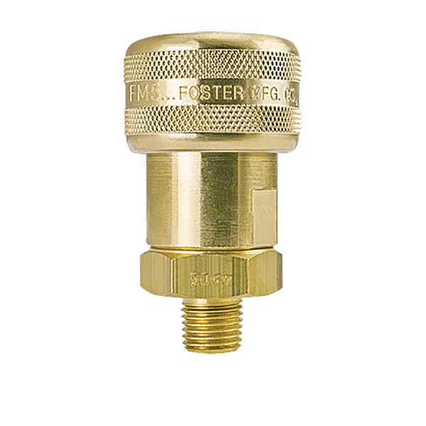 Industrial Interchnge, Socket, Brass, 1/2"