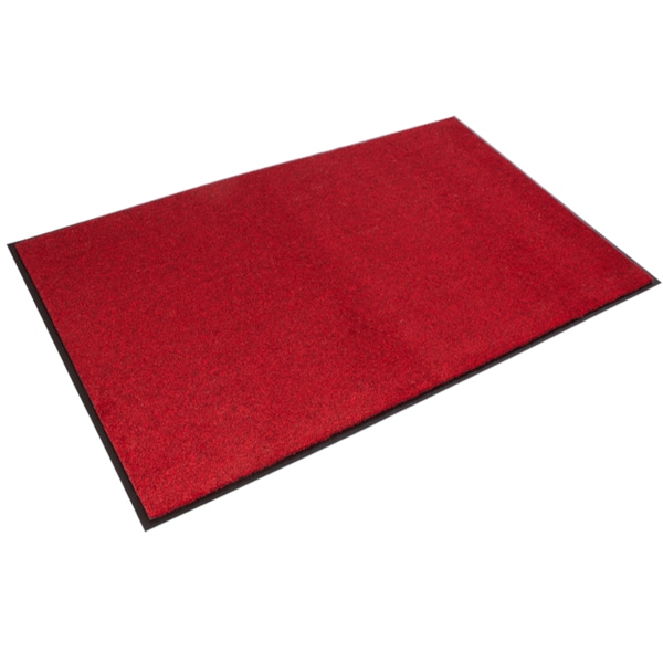 Economy Carpet Mat, Red, 3' W x 5' L
