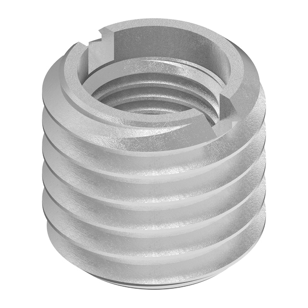 Standard Wall Self Locking Thread Insert, 3/8"-24 Int Thrd Sz, 18-8 Stainless Steel