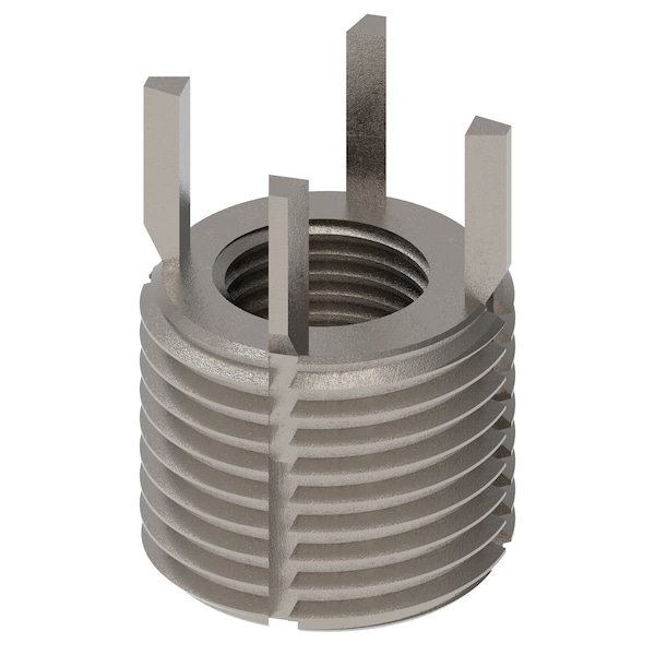 Key Locking Thread Insert, Extra Heavy Wall, 4 Keys, 1/2"-20 Int Thd Sz, 13/16"-16 Ext Thd Sz, 10 PK