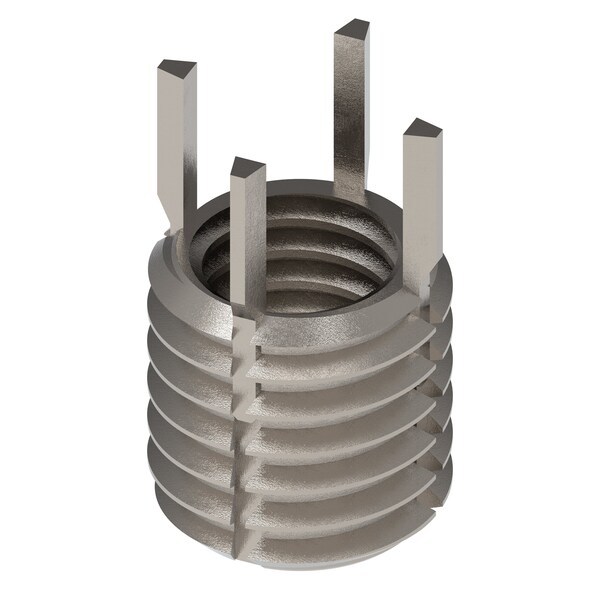 Key Locking Thread Insert, Heavy Wall, 4 Keys, 3/8"-24 Int Thrd Sz, 9/16"-12 Ext Thrd Sz, 10 PK