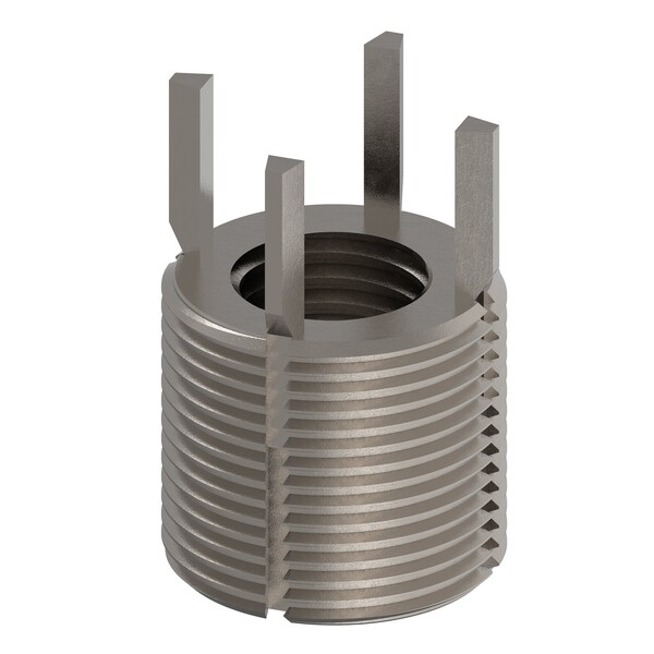 Key Locking Thread Insert, Extra Heavy Wall, 4 Keys, 7/8"-9 Int Thd Sz, 1 3/8"-12 Ext Thd Sz, 10 PK