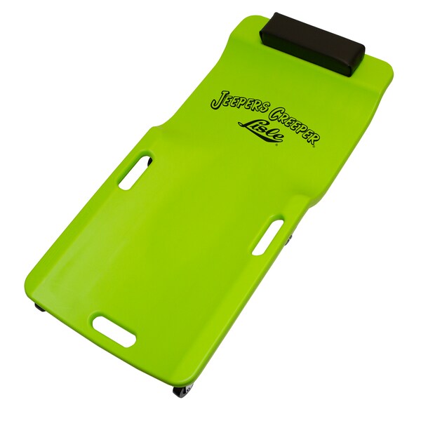 Low Profile Plastic Creeper, Neon Green