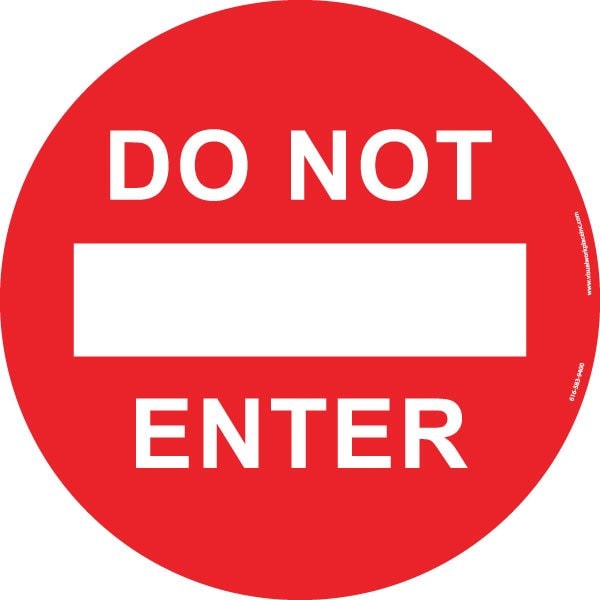 Floor Sign, High Bond, 17", Round, 60-1609-RO17-F635