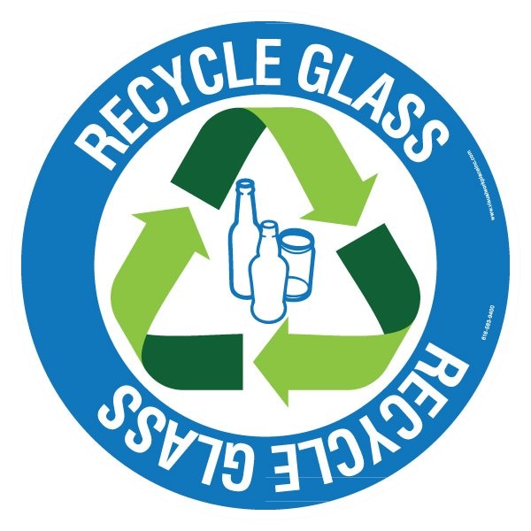 Floor Sign, High Bond, 12", Round, 60-1609-RO12-F707