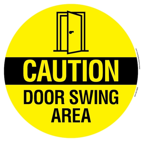 Floor Sign, High Bond, 17", Round, 60-1609-RO17-F664