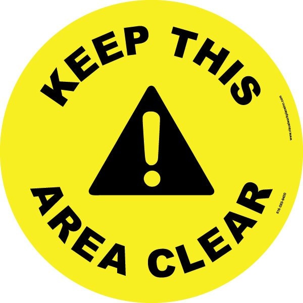 Floor Sign, High Bond, 17", Round, 60-1609-RO17-F701
