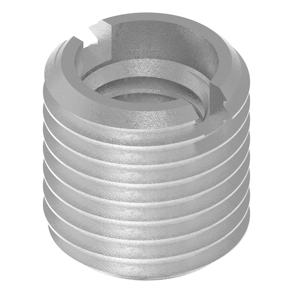 Thin Wall Self Locking Thread Insert, 1/4"-28 Int Thrd Sz, 18-8 Stainless Steel