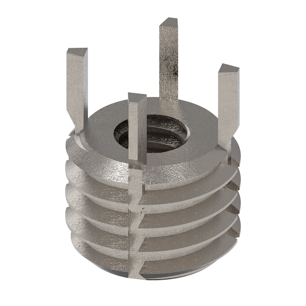 Key Locking Thread Insert, Extra Heavy Wall, 4 Keys, 1/4"-20 Int Thrd Sz, 1/2"-13 Ext Thrd Sz, 10 PK
