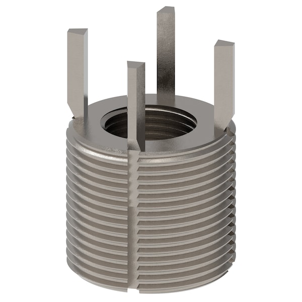 Key Locking Thread Insert, Extra Heavy Wall, 4 Keys, 3/4"-16 Int Thd Sz, 1 1/4"-12 Ext Thd Sz, 10 PK