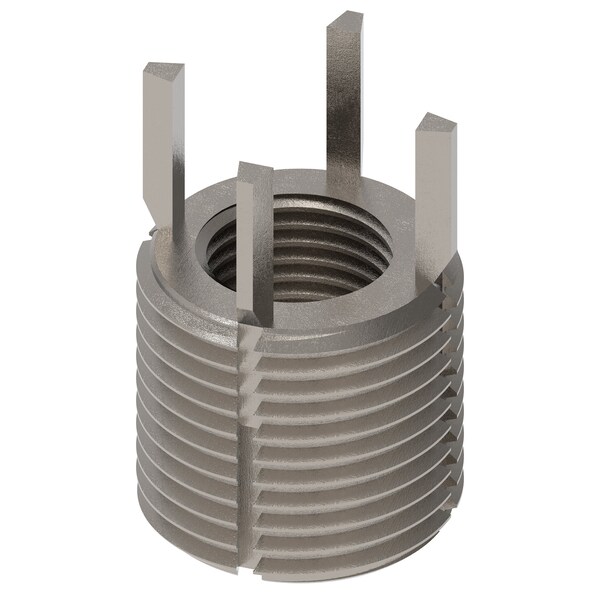 Key Locking Thread Insert, Extra Heavy Wall, 4 Keys, 9/16"-18 Int Thrd Sz, 7/8"-14 Ext Thd Sz, 10 PK