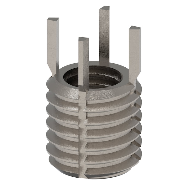 Key Locking Thread Insert, Heavy Wall, 4 Keys, 7/16"-14 Int Thrd Sz, 5/8"-11 Ext Thrd Sz, 10 PK
