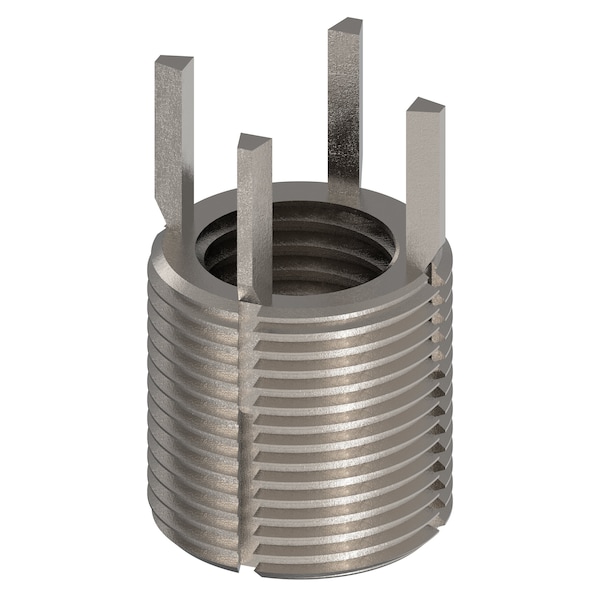 Key Locking Thread Insert, Heavy Wall, 4 Keys, M16-2.00 Int Thrd Sz, M22-1.50 Ext Thrd Sz, 10 PK