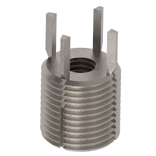Key Locking Thread Insert, Heavy Wall, 4 Keys, M8-1.25 Int Thrd Sz, M18-1.50 Ext Thrd Sz, 10 PK