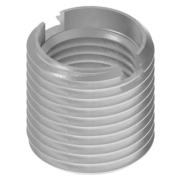 Thin Wall Self Locking Thread Insert, 1/2"-20 Int Thrd Sz, 18-8 Stainless Steel
