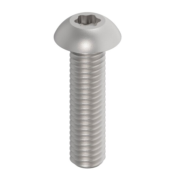 No. 10-32 x 3/4 in Torx Button Standard Machine Screw, Unfinished A286 Stainless Steel