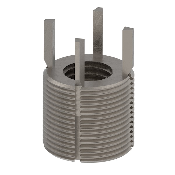 Key Locking Thread Insert, Extra Heavy Wall, 4 Keys, 3/4"-10 Int Thd Sz, 1 1/4"-12 Ext Thd Sz, 10 PK