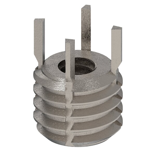 Key Locking Thread Insert, Heavy Wall, 4 Keys, No. 10-24 Int Thrd Sz, 3/8"-16 Ext Thrd Sz, 10 PK