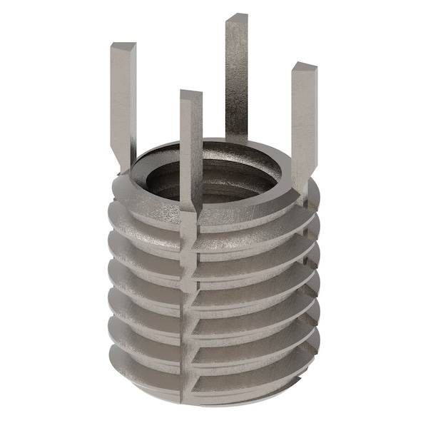 Key Locking Thread Insert, Thin Wall, 4 Keys, 7/16"-14 Int Thrd Sz, 9/16"-12 Ext Thrd Sz, 10 PK