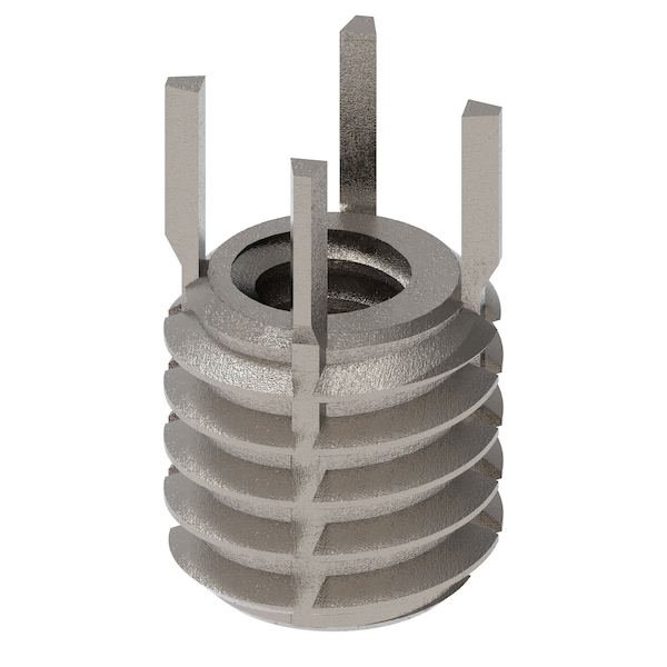 Key Locking Thread Insert, Thin Wall, 4 Keys, No. 10-24 Int Thrd Sz, 5/16"-18 Ext Thrd Sz, 10 PK