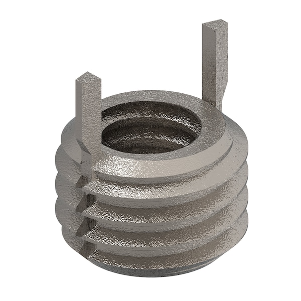 Key Locking Thread Insert, Thin Wall, 2 Keys, No. 8-32 Int Thrd Sz, 1/4"-28 Ext Thrd Sz, 10 PK