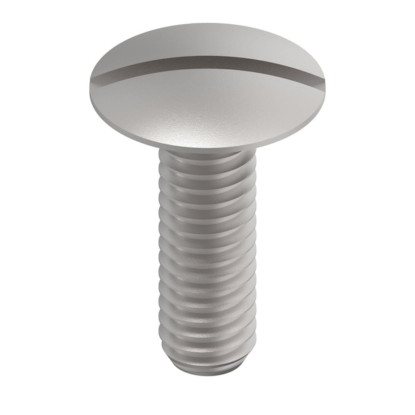 5/16"-18 x 1 in Truss Head Slotted Round Machine Screw, 18-8 Stainless Steel, Passivated