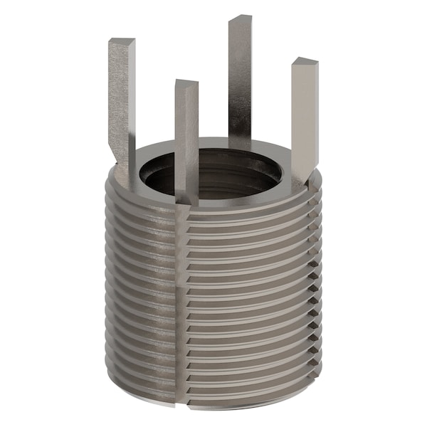 Key Locking Thread Insert, Heavy Wall, 4 Keys, 1"-8 Int Thrd Sz, 1 3/8"-12 Ext Thrd Sz, 10 PK