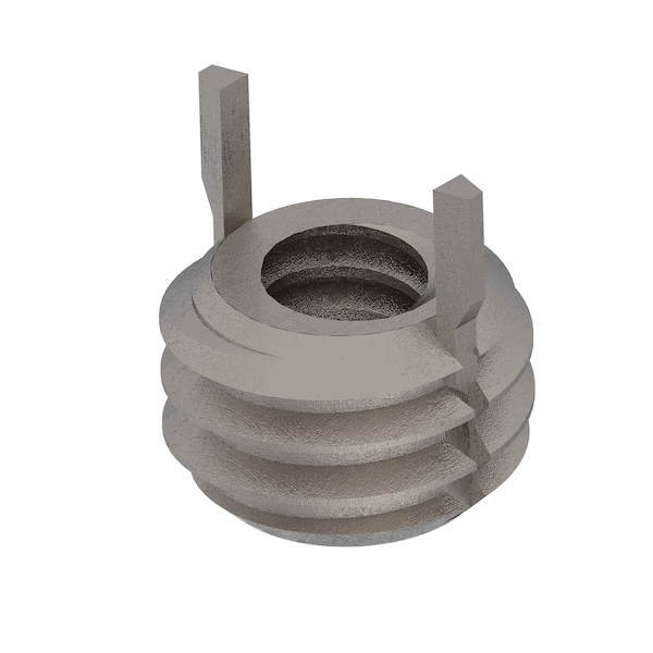 Key Locking Thread Insert, Thin Wall, 2 Keys, No. 4-40 Int Thrd Sz, No. 10-32 Ext Thrd Sz, 10 PK