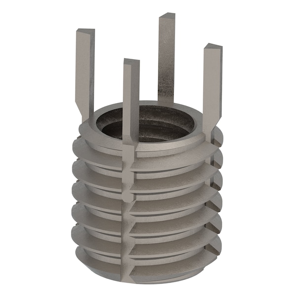 Key Locking Thread Insert, Thin Wall, 4 Keys, 3/8"-16 Int Thrd Sz, 1/2"-13 Ext Thrd Sz, 10 PK