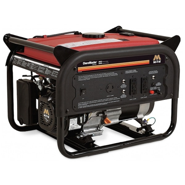 Portable Generator, Gasoline, 3,000 W Rated, 3,600 W Surge, Electric Start, 120V AC, 30/25 A