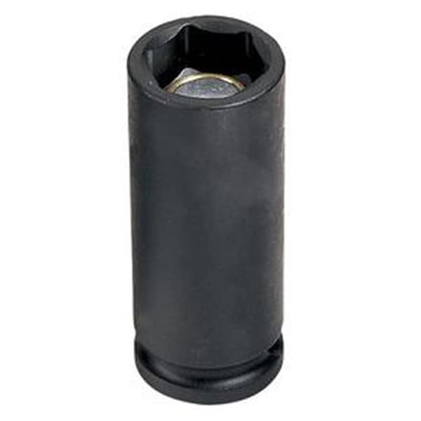 3/8" Drive, 17mm Size, Metric Socket, 6 Points, 17mm, 3/8"D, Impact, 6pt., D, Blk