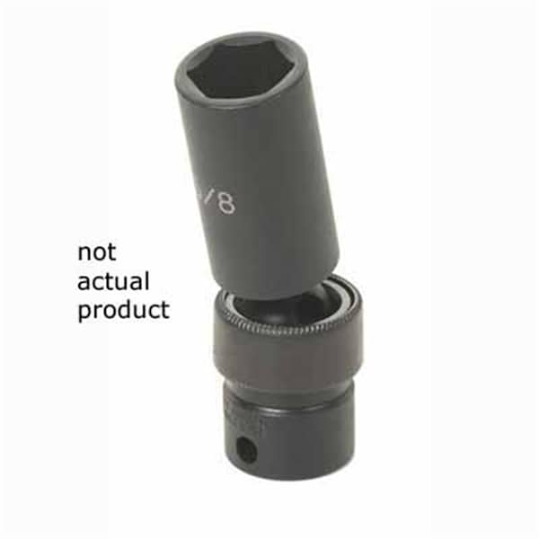3/8" Drive, 21mm Size, Metric Socket, 6 Points, 21mm, 3/8D Impact, Univ 6pt., D