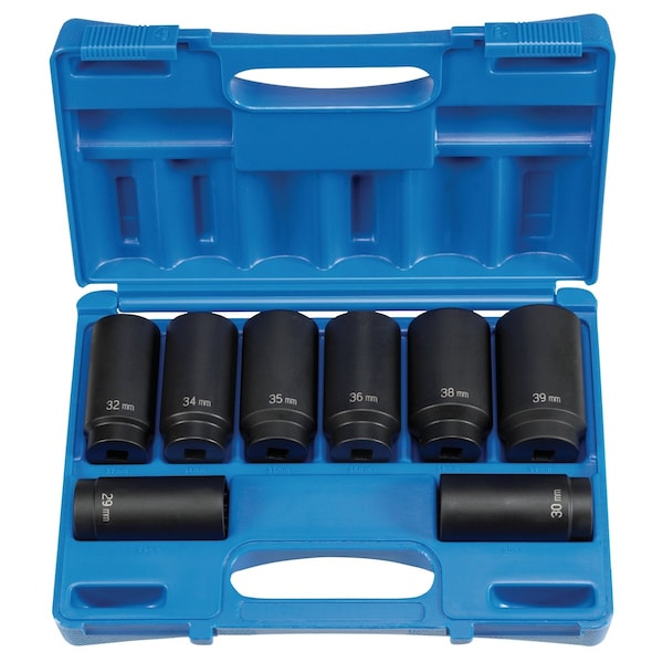 1/2" Drive Axle Nut Impact Set, 8 pcs