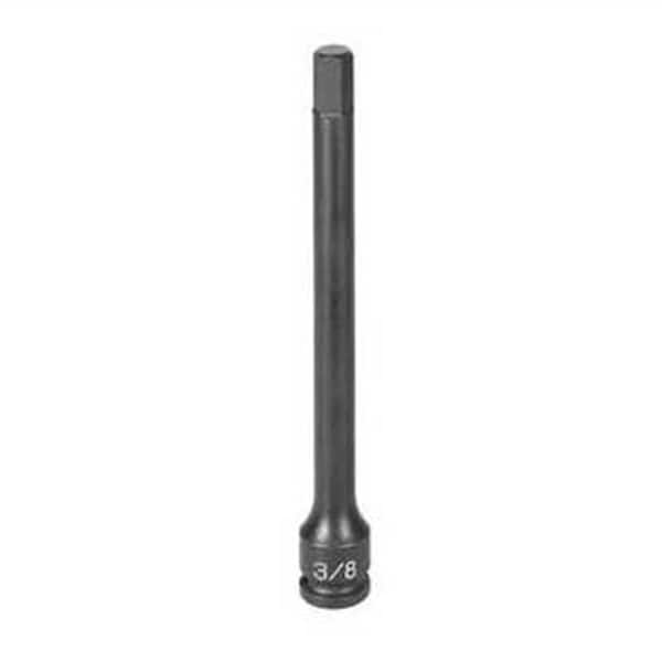 3/8" Drive, 10mm Size, Metric Socket, 6 Points, 10mm, 3/8"D, Impact, Hex Lg M, Blk