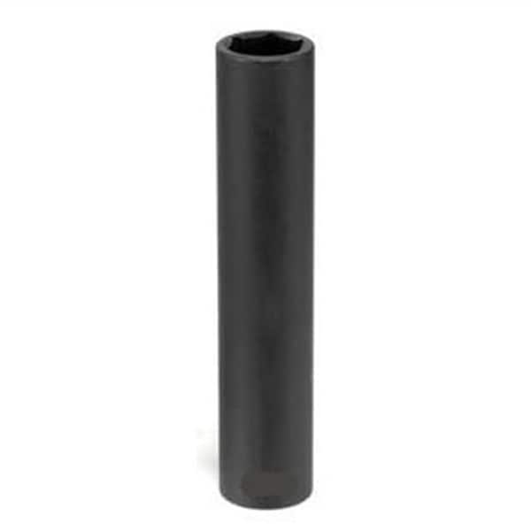 1/2" Drive, 17mm Size, Metric Socket, 6 Points, Extra-Deep 1/2"Dr, X 17mm