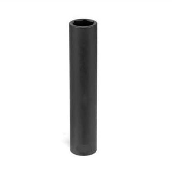 1/2" Drive, 11/16 Size, SAE Socket, 6 Points, 11/16", 1/2"D, 6pt. D, Black