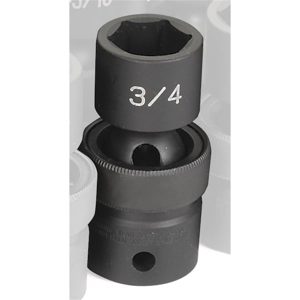 1/2" Drive, 3/4 Size, SAE Socket, 6 Points
