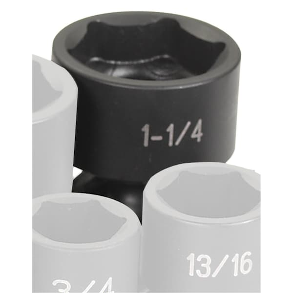 1/2" Drive, 1-1/4 Size, SAE Socket, 6 Points