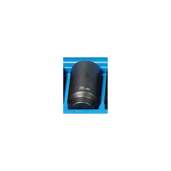1/2" Drive, 35mm Size, Metric Socket, 12 Points