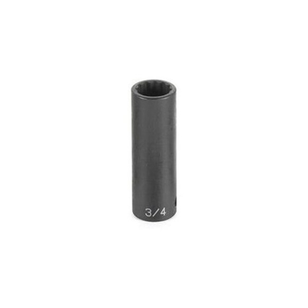 1/2" Drive, 39mm Metric Socket, 12 Points, Deep, 1/2" Drive, 39mm
