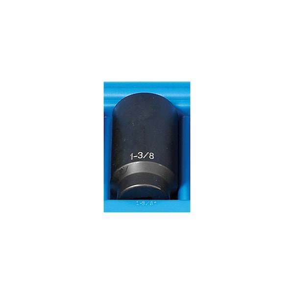1/2" Drive, 1-3/8 Size, SAE Socket, 12 Points, 1-3/8", 1/2"D, 12pt. D